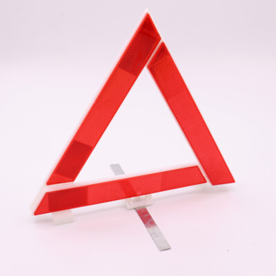 Car Emergency Failure Warning Triangle Red Reflective Safety Hazard Travel Kit