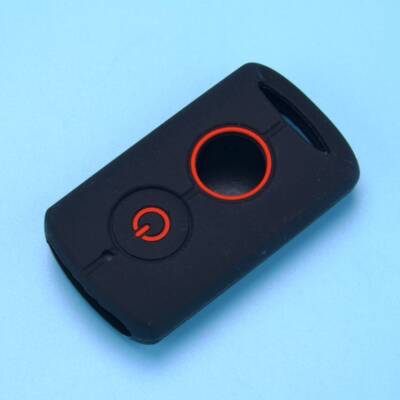 Silikon Schlüssel Hülle Abdeckung passt für Yamaha QBIX XMAX300 JAUNS Schwarz