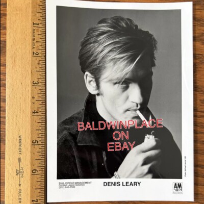Actor & Comedian Denis Leary - Early Headshot Photograph A&M RECORDS 1993