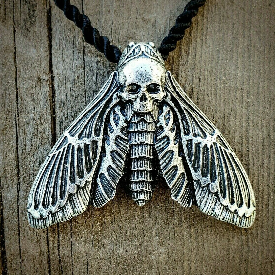 Skull Moth Necklace, Death's Head Moth, Silence of the Lambs