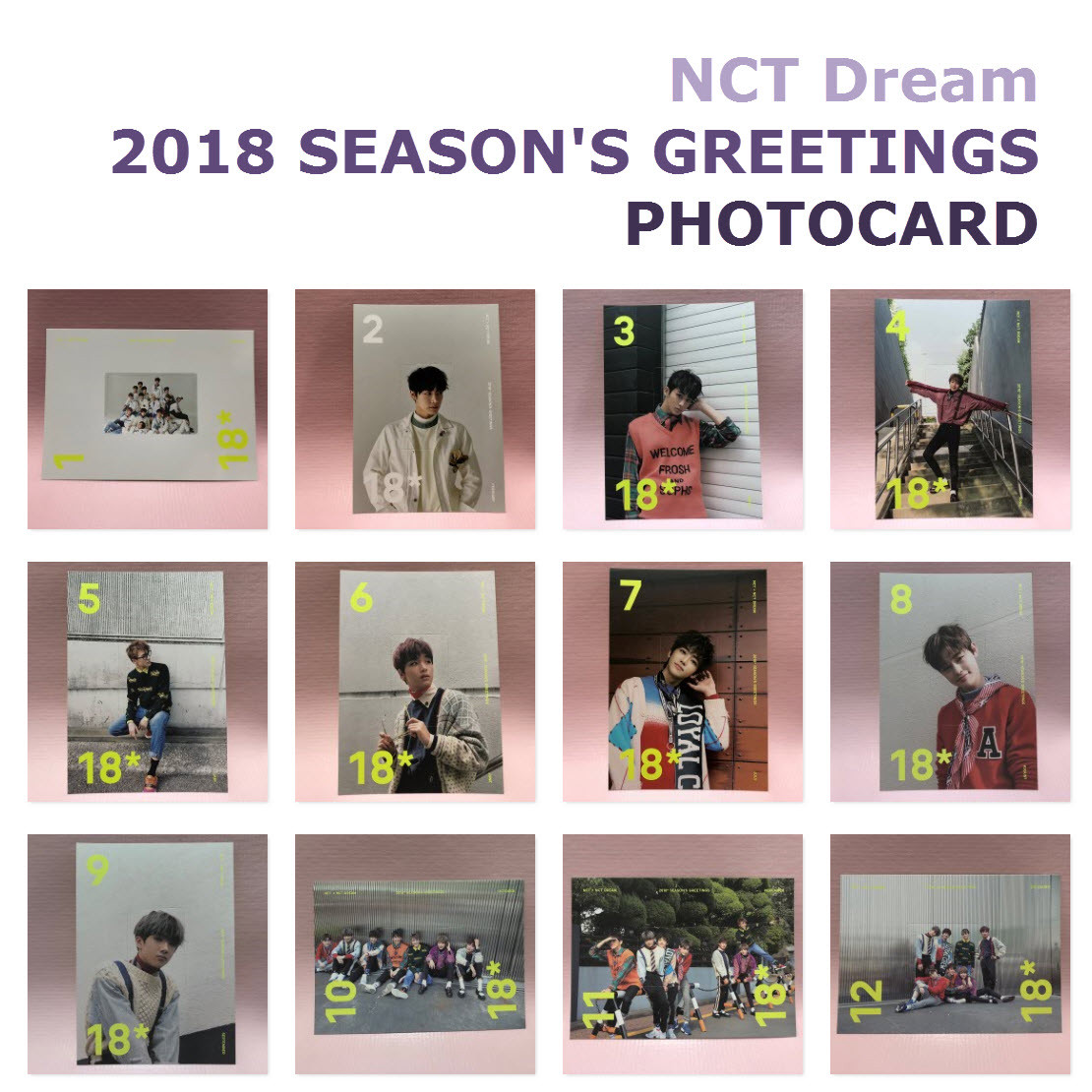 アイドルグッズ NCT127 2018 SEASON&#39;S GREETINGS NCT 127 2018 Season's Greetings Official PHOTOCARD SELECT