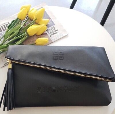 Givenchy 2 Way Shoulder & Clutch Bag Pouch Black 21x33cm NEW F/S