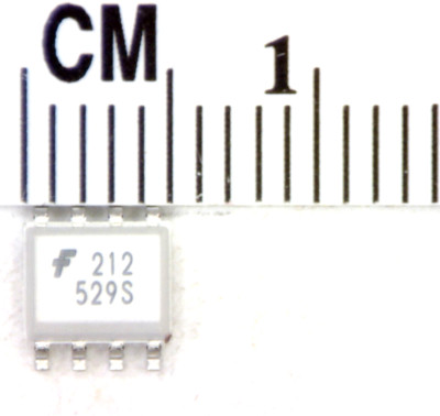 1 pc, MOC212M Optoisolator Transistor output with Base 2500Vrms  8-SOIC
