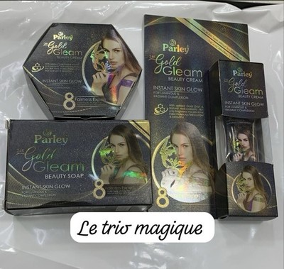 gamme éclaircissante 8/8 Glam Glow Crème De Visage Savon Et Tube Visage