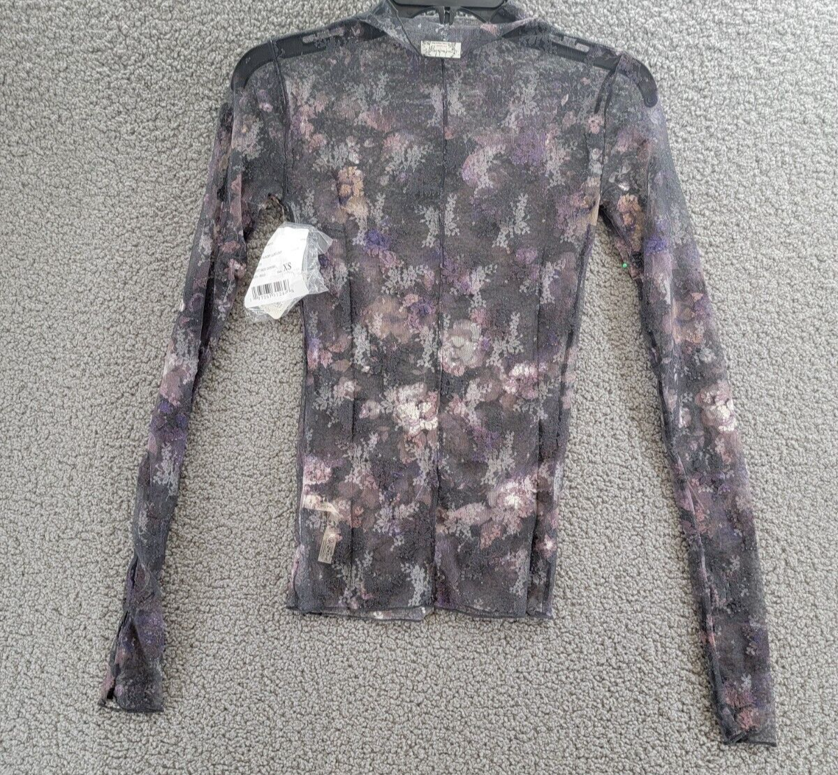 Free People Printed Lady Lux Layering Top Women's XS Night Sky Combo Pullover - Picture 8 of 15