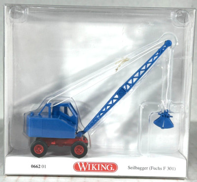 VIKING HO SCALE CONSTRUCTION CRANE WITH CLAM SHELL BUCKET 066201