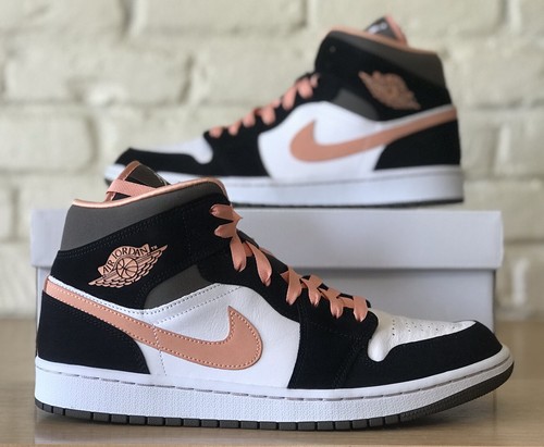 Nike Air Jordan 1 Mid SE Peach Mocha Women Size 12 / Men's