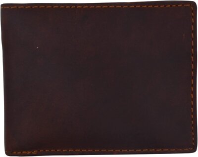 RFID Blocking Slim Thin Bifold Credit Card ID Vintage Leather Wallet for Men...