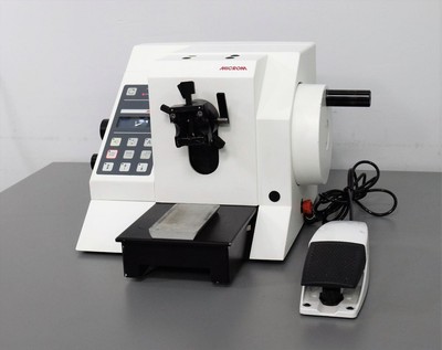 Title: Microm HM355 S Rotary Motorized Microtome w/ Foot Switch
