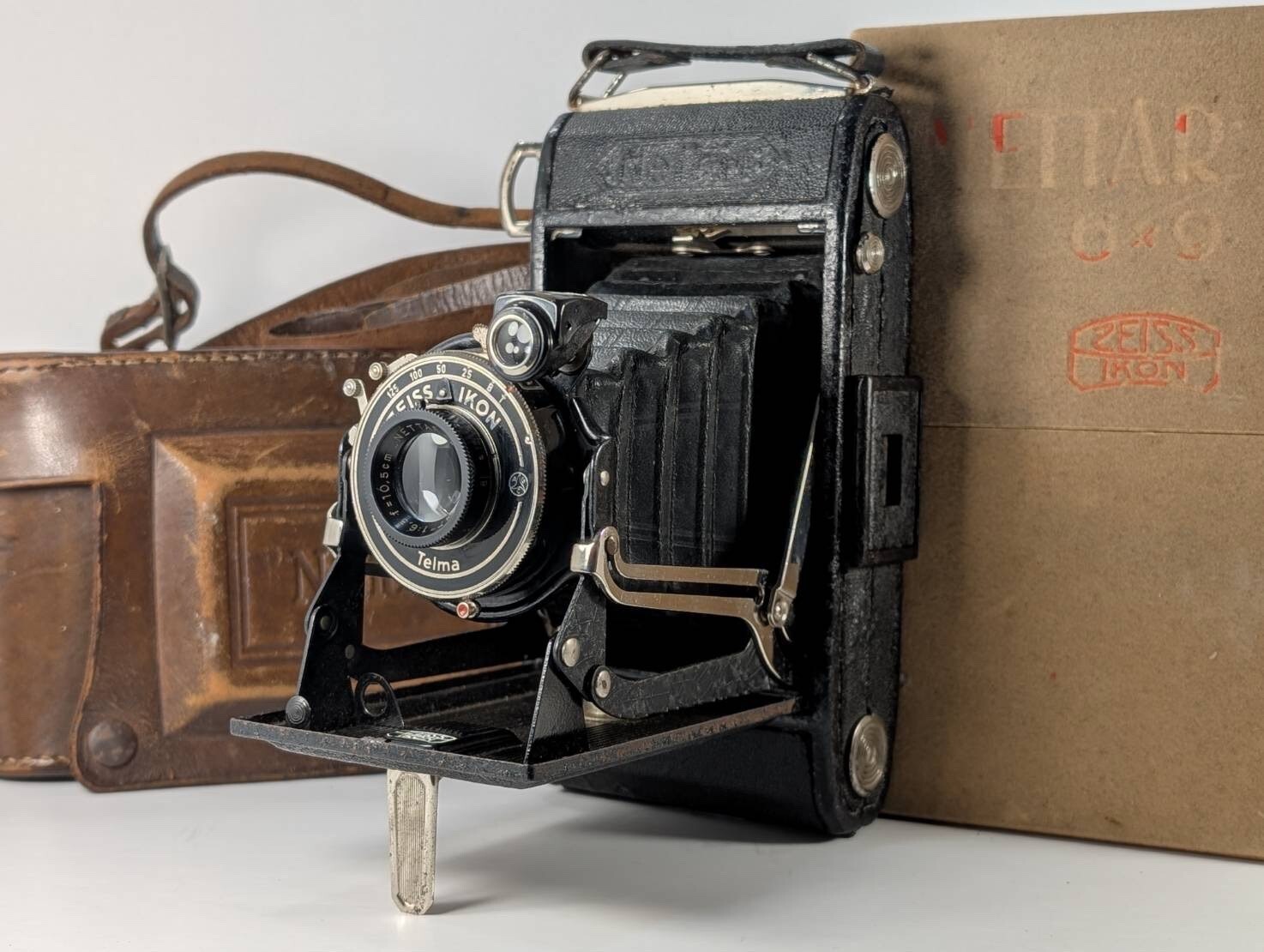 Exc+5 for this age] Zeiss Ikon 515/2 Nettar 10.5cm f/6.3