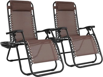 Patio Zero Gravity Chair Outdoor Folding Lounge Chair Recliners Adjustable Lawn