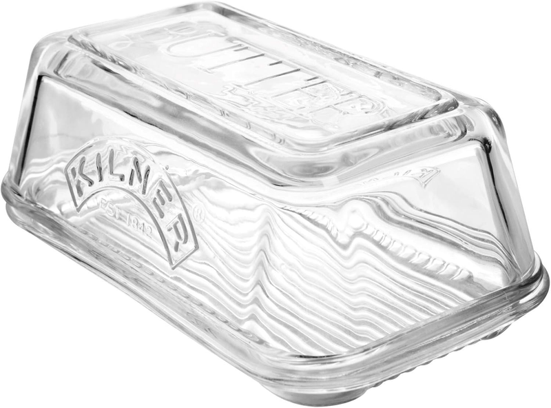 Glass Butter Dish, 17X10X7.2Cms, Mulicolor, 01751