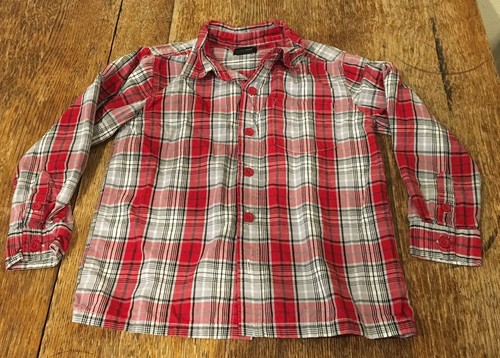 4t Boys Holiday Edition Red Plaid Long Sleeve Shirt Christmas Pictures