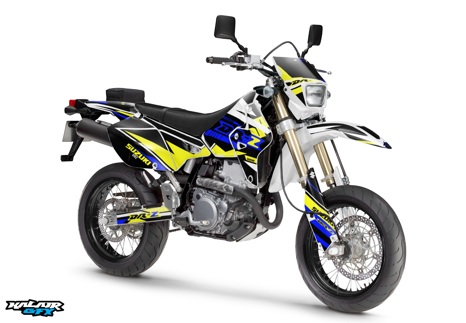 リトグラフ、400/500。 Graphics Kit for Suzuki DRZ400 SM S E (All Years) Razor