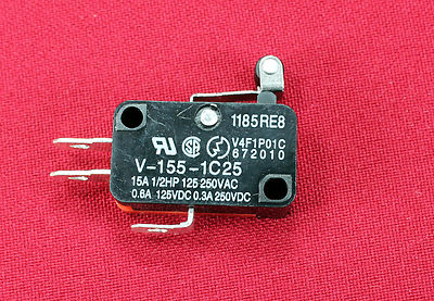 1x New Momentary Limit Micro Switch V-155-1C25 SPDT Snap Action Switch Roller 