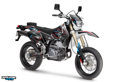 Graphics Kit for Suzuki DRZ400 SM S E (All Years) Vizion Series-Grey 3-D