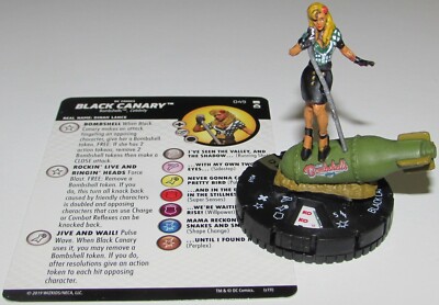 BLACK CANARY (Bombshell) 049 DC Universe Rebirth HeroClix Super Rare