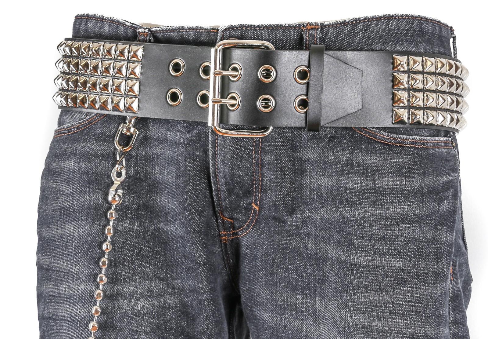 小物 gabardine k.t leather pattern studs belt 小物 gabardine k.t leather pattern studs belt Handmade