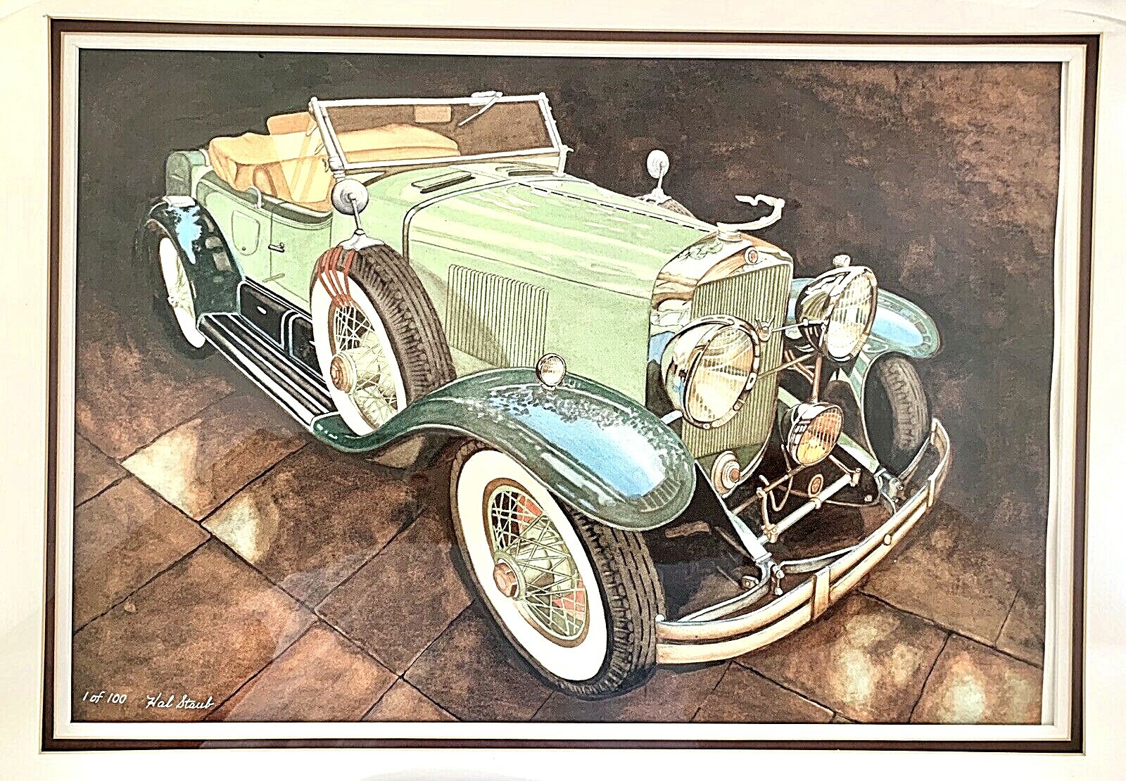 ボールガブリエル・ユベール Paul Gabriel HUBERT￼￼リトグラフ Limited Edition Giclee “Grandpa's Roadster” by Hal Staub