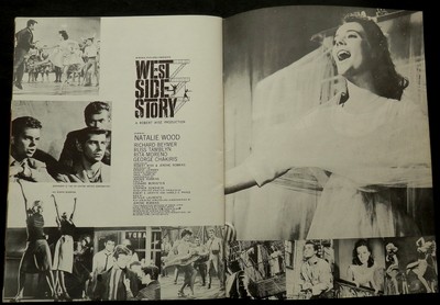 WEST SIDE STORY - Movie Program - NATALIE WOOD - RICHARD BEYMER - RITA MORENO ++
