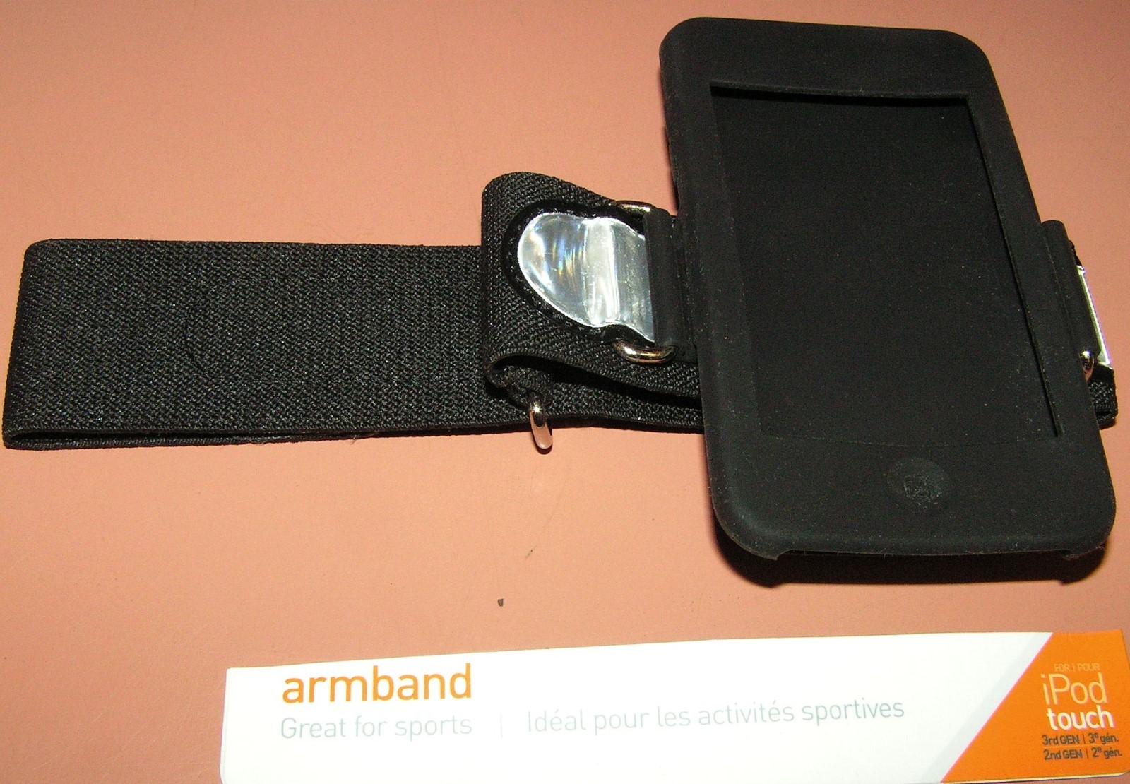 GRIFFIN Sport Armband for iPod touch 2nd Gen & 3rd Gen, Black, reflective tabs