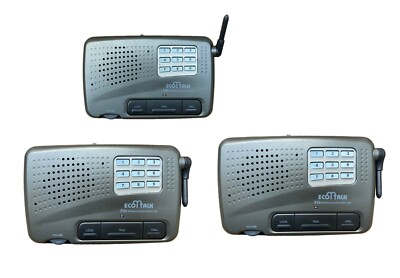 Calford 9 Channel Office Home FM Wireless Call All Intercom 3-station charcoal