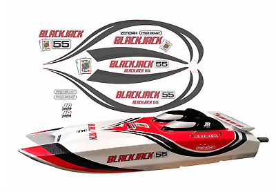 PRO BOAT BLACKJACK 55 GRAPHICS Sticker DECAL KIT eBay