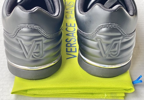 Pre-owned Versace Jeans Linea Fondo Tommy Black Sneakers Men's Size Eu 39, Us 6 Brand