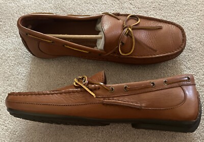 Polo Ralph Lauren Robert s Slip On Driving Loafers Men s Size 11 D Tan Leather
