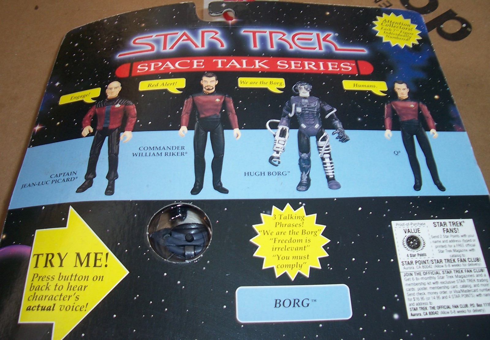 Star Trek Space Talk Series We Are The BORG Playmates 1995 Wolf 359 NEW MOC