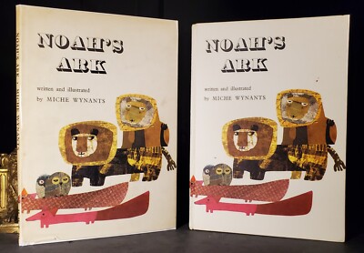 1965 Noah's Ark, Miche Wynants; HC/DJ 1st US Edition, Harcourt Brace & World