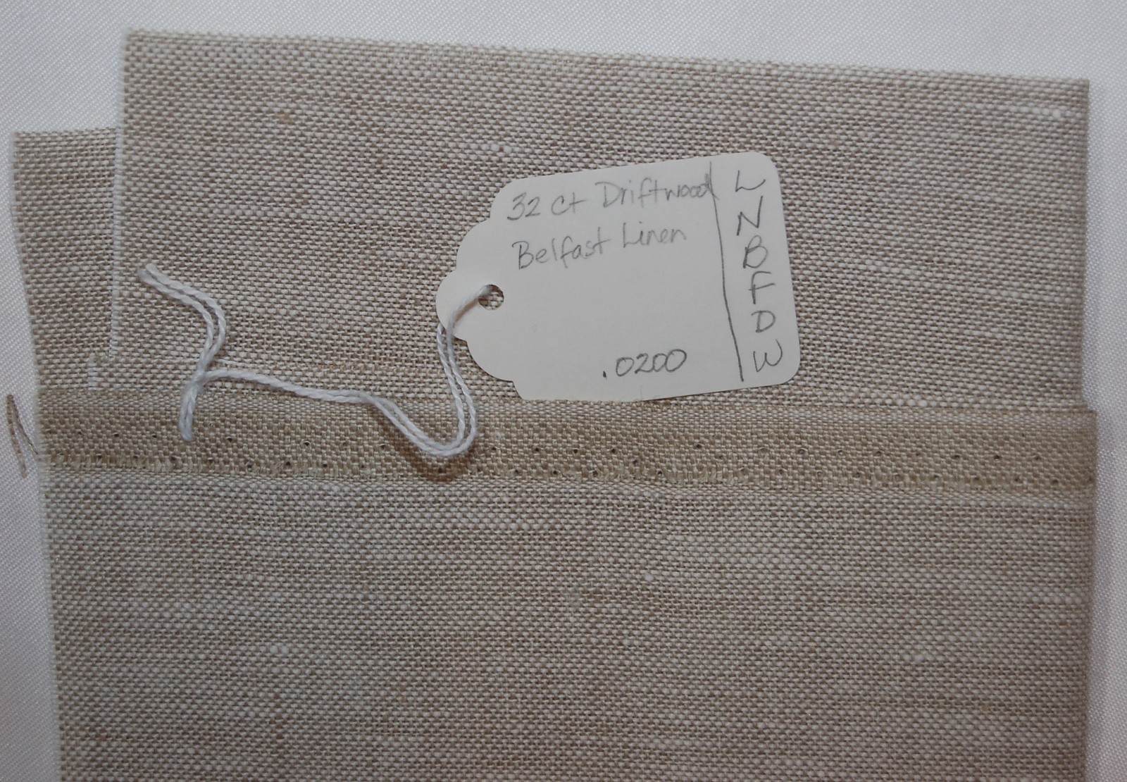 Driftwood 32 count Belfast linen for cross stitch counted thread 12