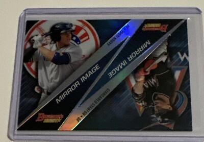 2015 Bowman's Best Mirror Image Giancarlo Stanton Aaron Judge Card No. M-1