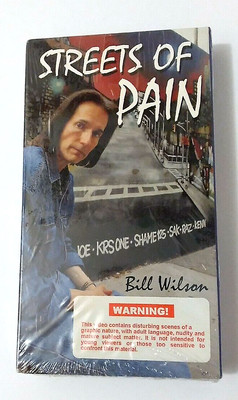 VTG Bill Wilson Metro Ministries Streets Of Pain VHS Warning Graphic Rare New