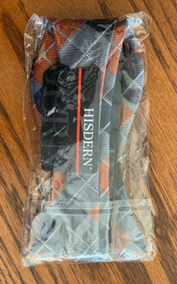 HISDERN Men's Tie (Blue/Orange/Gray) **New in Package/Free Ship
