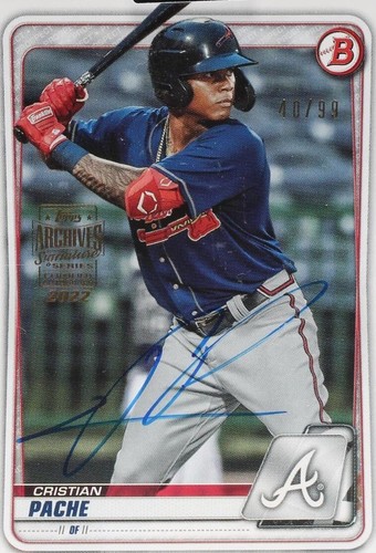 2022 Topps Archives Signature Series - Cristian Pache #20B-BP-5