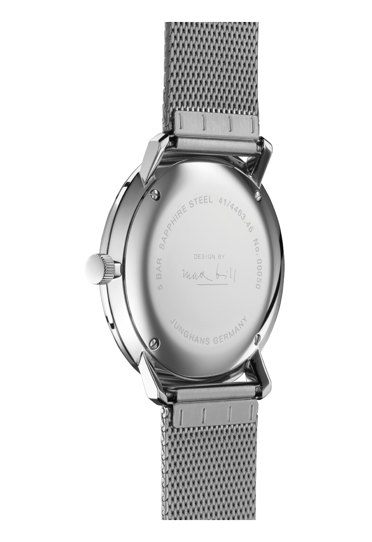 Pre-owned Junghans Max Bill Quartz Silver Dial Men's Watch 41/4463.46