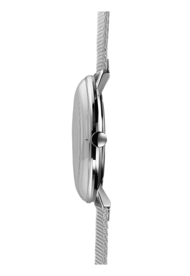 Pre-owned Junghans Max Bill Quartz Silver Dial Men's Watch 41/4463.46