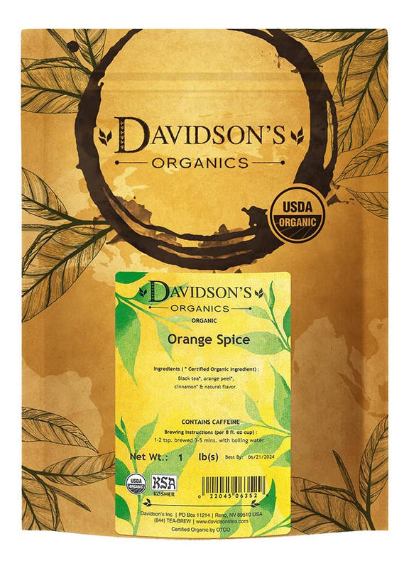 Davidson's Organics, Orange Spice, Loose Leaf Tea, 16-Ounce 