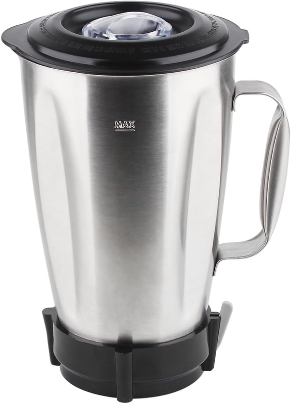 Replacement Parts Stainless Steel Jar with Bottom Cap and Blade, Compatible with