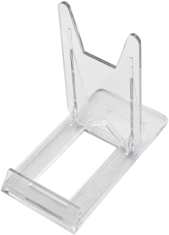 Artliving Two Part Adjustable Clear Acrylic Plastic Display Stand Easel (Set of 6)