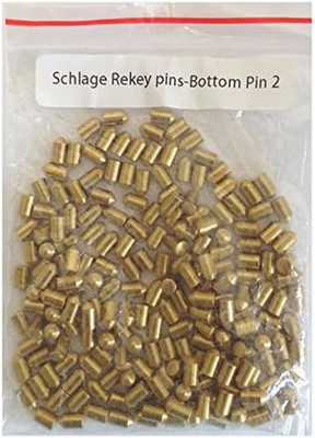 200 Pieces SC1 / SC4 Schlage Compatible Re-Key Bottom Pins #0 to #9 (# 2 (0.195''