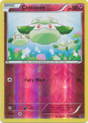 2016 Pokemon xy Fates Collide - Cottonee 70/240 Reverse Holo