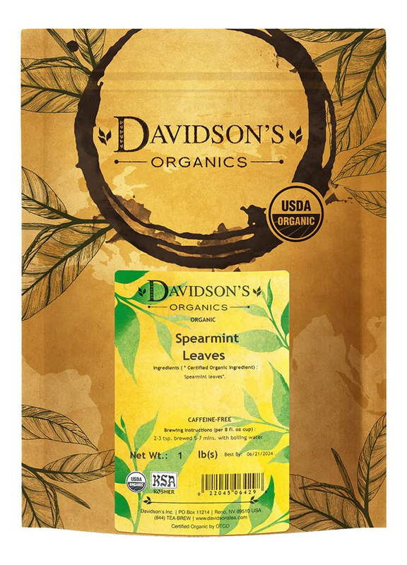 Davidson'S Organics, Spearmint Leaves, Loose Leaf Tea, 16-Ou
