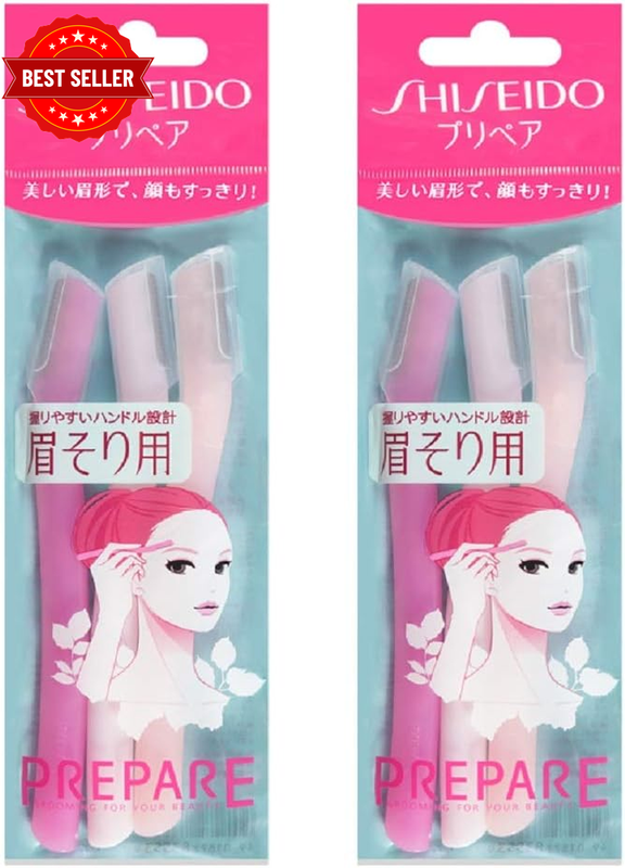 2 X FT Eyebrow Razor 3Pcs - Contemporary Style, Plastic & Resin Material, Women'
