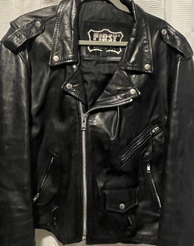 EMMETT ブラックレザーライダースジャケット　46サイズ EMMETT ブラックレザーライダースジャケット46サイズ