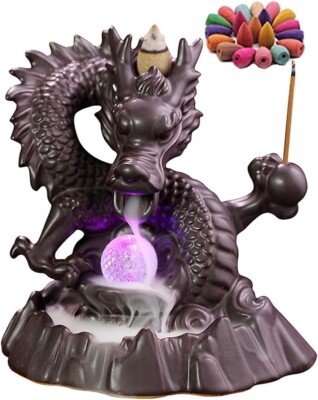 ANPTER  | Porte-encens Décoratif en Céramique | Brûleur D'encens à Refoulement |