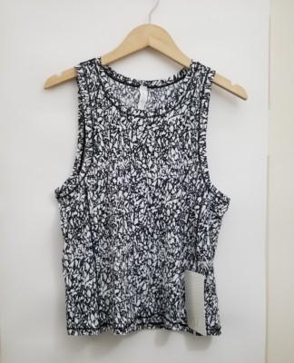 Lululemon Sole Training Tank NWT Sizes 2 6 12 IBWB Ice Breaker White Black Top 