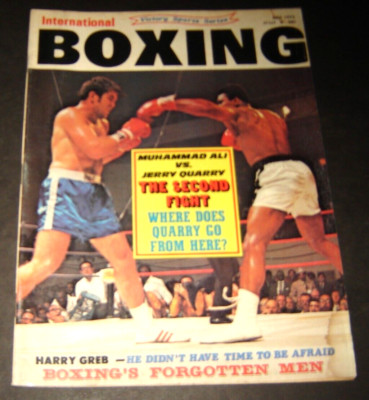 INTERNATIONAL BOXING MAGAZINE JULY 1972 MUHAMMAD ALI VS. JERRY QUARRY...