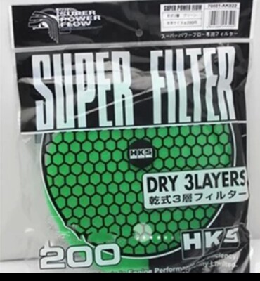 NEW HKS Super Power Flow Dry 3 Layer Element Replacement Intake Air Filter 200mm